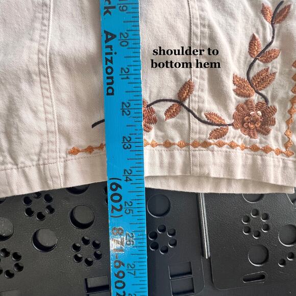 Vintage Western Shirt Women's L Embroidered Sequins Ranch Rustic 90's Cowgirl - Picture 8 of 8